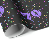 第70誕生日ギフトラップラッピング紙 ラッピングペーパー (ロールコーナー)