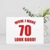 第70誕生日ギフト(r) カード (スタンド正面)