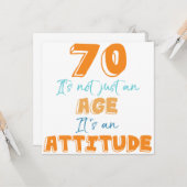 第70誕生日ギャグギフト カード (正面/裏面インサイチュ)