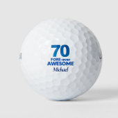 第70誕生日ゴルファー贈り物、FORE-ever 素晴らし 70 ゴルフボール (正面)