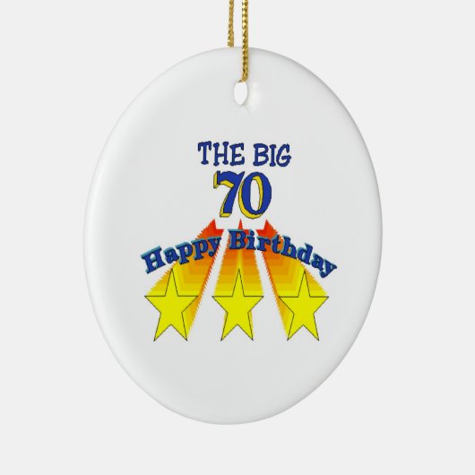 第70誕生日セラミックオーナメント セラミックオーナメント (右)