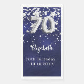 第70誕生日ネイビー・ブルー・シルバー・スターズ (正面)