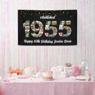 第70誕生日フォトコラージュパーティー設立1955 横断幕
