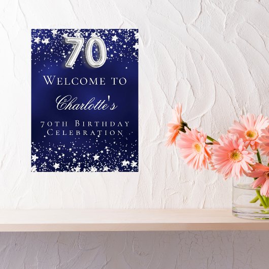 第70誕生日ブルーシルバースターズ歓迎パーティー ポスター