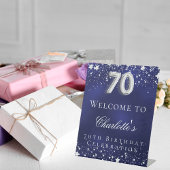 第70誕生日ブルーシルバースターズ歓迎パーティー 台座サイン