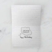 第70誕生日ペリカンユーモア カード (内部)