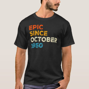 第70誕生日メンズウィメンズエピック1950年10月Vi以降 Tシャツ