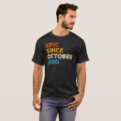 第70誕生日メンズウィメンズエピック1950年10月Vi以降 Tシャツ (正面フル)