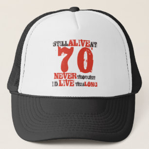 第70誕生日ユーモアの姿勢 キャップ