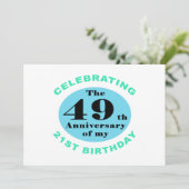 第70誕生日ユーモア カード (スタンド正面)