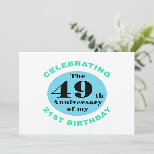 第70誕生日ユーモア カード (スタンド正面)