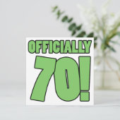 第70誕生日ユーモア カード (スタンド正面)