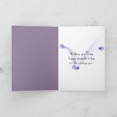 第70誕生日リリー・オブ・ザ・バレー カード (内部)