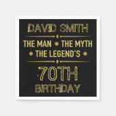 第70誕生日人類伝説 スタンダードカクテルナプキン (正面)