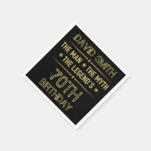 第70誕生日人類伝説 スタンダードカクテルナプキン (角)