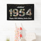 第70誕生日写真コラージュパーティー設立1954 横断幕 (インサイチュ)