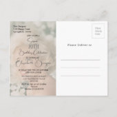 第70誕生日写真熱帯招待状 ポストカード (裏面)