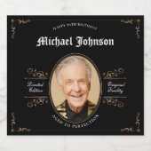 第70誕生日完全版ヴィンテージ リキュールボトルラベル (シングルラベル)