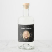 第70誕生日完全版ヴィンテージ リキュールボトルラベル (正面)