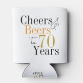 第70誕生日応援とビールミニマルパーティー 缶クーラー (裏面)