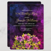 第70誕生日招待時間 招待状 (正面/裏面)