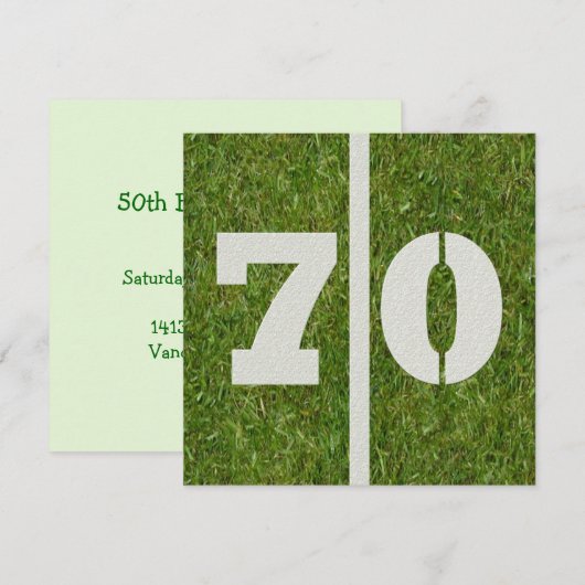 第70誕生日招待状 招待状 (正面/裏面)