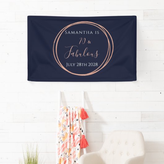 第70誕生日海軍バラ金ゴールド誕生会 横断幕 (インサイチュ)