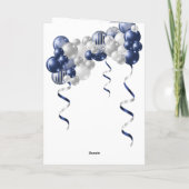 第70誕生日海軍気球 カード (裏面)