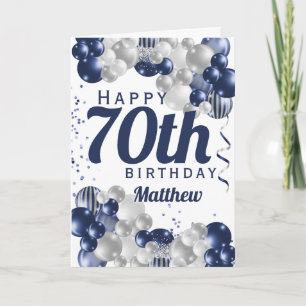 第70誕生日海軍気球 カード