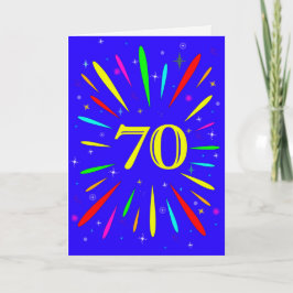 第70誕生日爆破カード カード