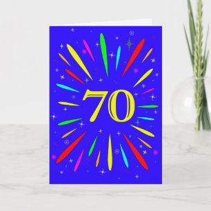 第70誕生日爆破カード カード