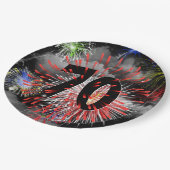 第70誕生日花火inクラウド紙プレート ペーパープレート (アングル)