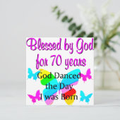 第70誕生日賛美ズ カード (スタンド正面)