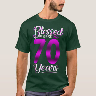 第70誕生日賛美神の賜物70年 Tシャツ