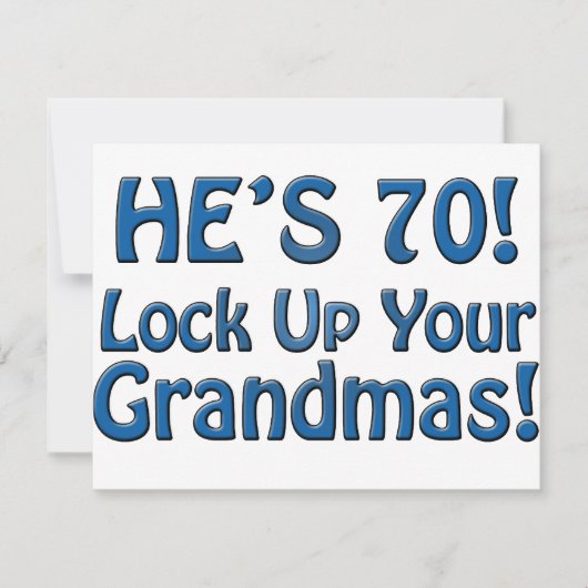 第70誕生日 カード (正面)