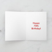 第70誕生日 カード (内部)