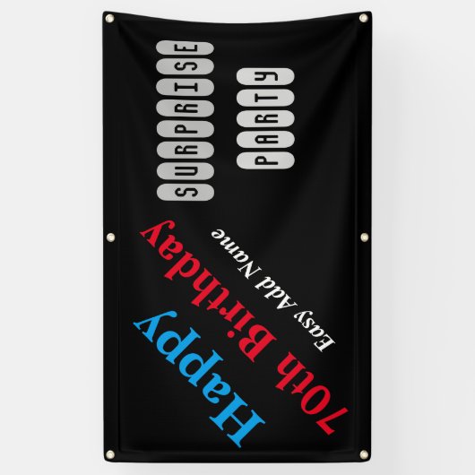 第70誕生日 横断幕 (縦)