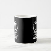 第70誕生日(素晴らしい70あ年間の) コーヒーマグカップ (中央)