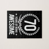 第70誕生日(素晴らしい70あ年間の) ジグソーパズル (横)