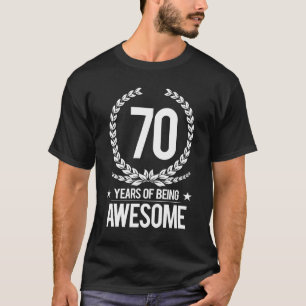 第70誕生日(素晴らしい70あ年間の) Tシャツ