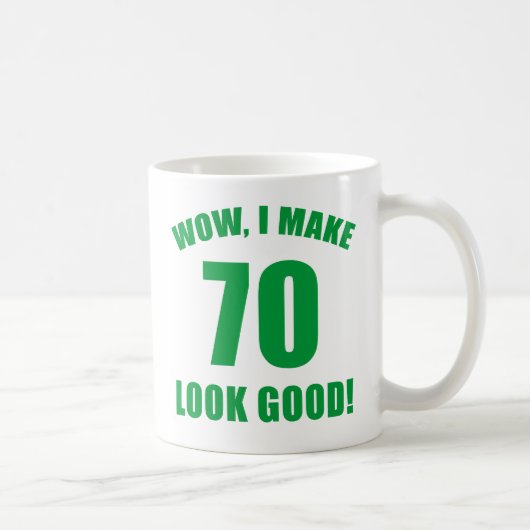 第70誕生日Gagギフト(g) コーヒーマグカップ (右)