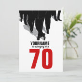 第70誕生日Swingers Rat Packパーティー 招待状 (スタンド正面)