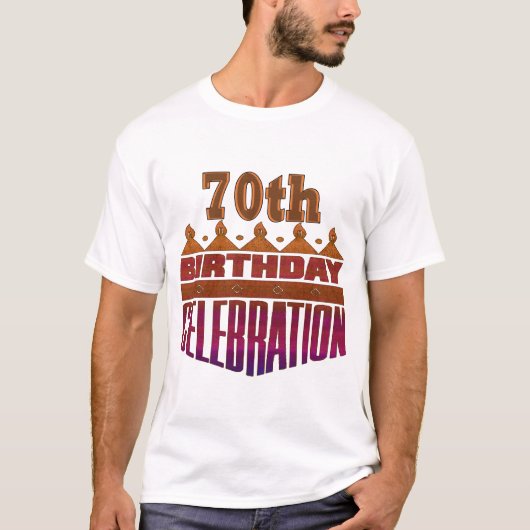 第70誕生祝いのギフト Tシャツ (正面)