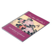 第70誕生祝いの蝶シャクヤクのゲスト ノートブック (左側)