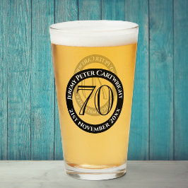 第70誕生祝いガラス タンブラーグラス