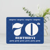 第70驚きの青および白い誕生会v005A 招待状 (スタンド正面)