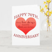 第70。 記念日 カード (黄色い花)