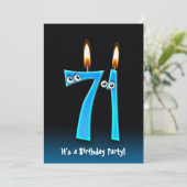 第71回バースデーパーティー招待状 招待状 (スタンド正面)