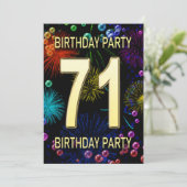 第71回バースデーパーティー招待花火大会 招待状 (スタンド正面)