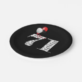 第71回誕生日パーティー風船 ペーパープレート (アングル)